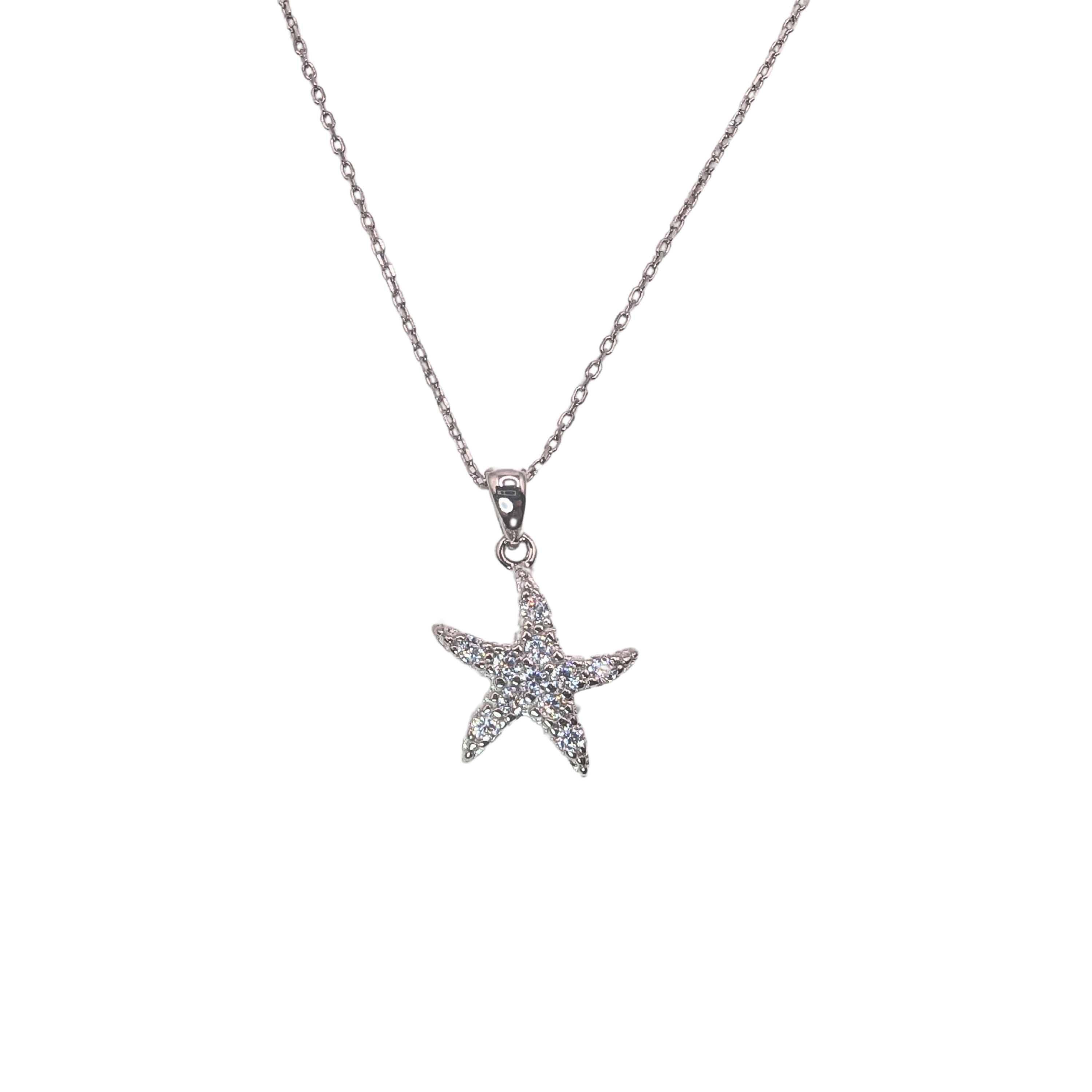 Collar de Estrella de Mar con Circones de Plata 925