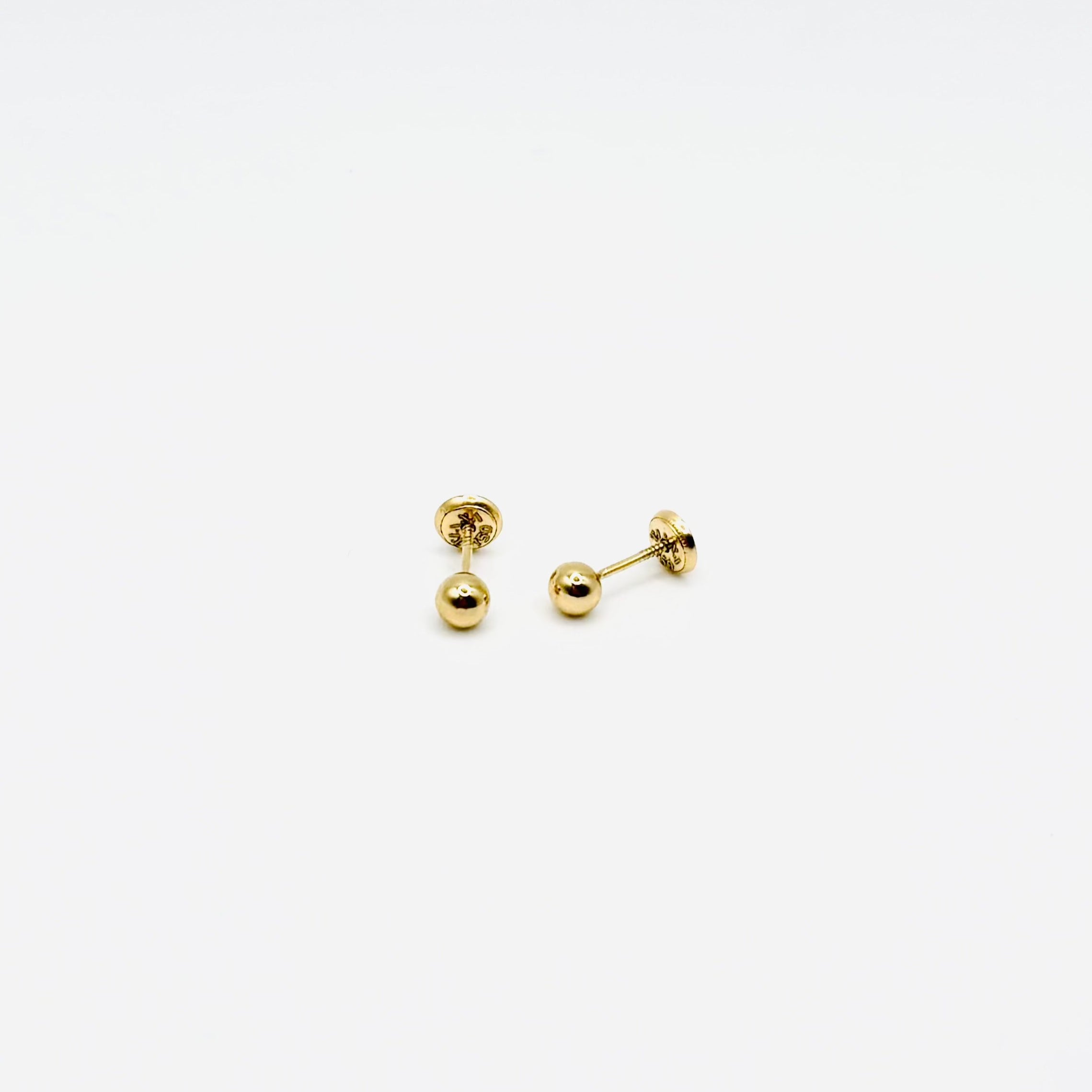 Aro Bola de 4mm de Oro 18k