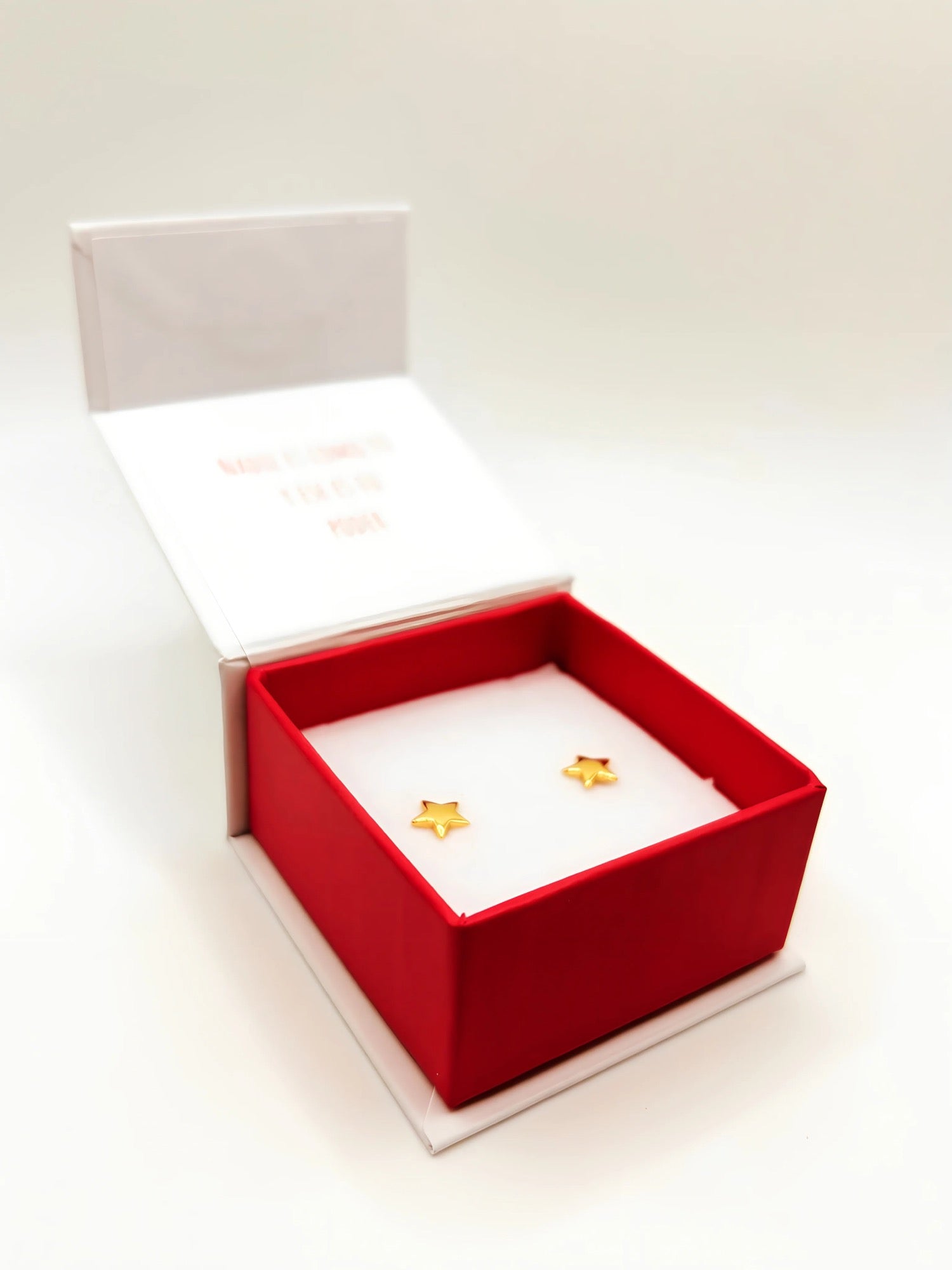 Aros de estrella de 7 mm de Plata 925 enchapados en Oro 18k