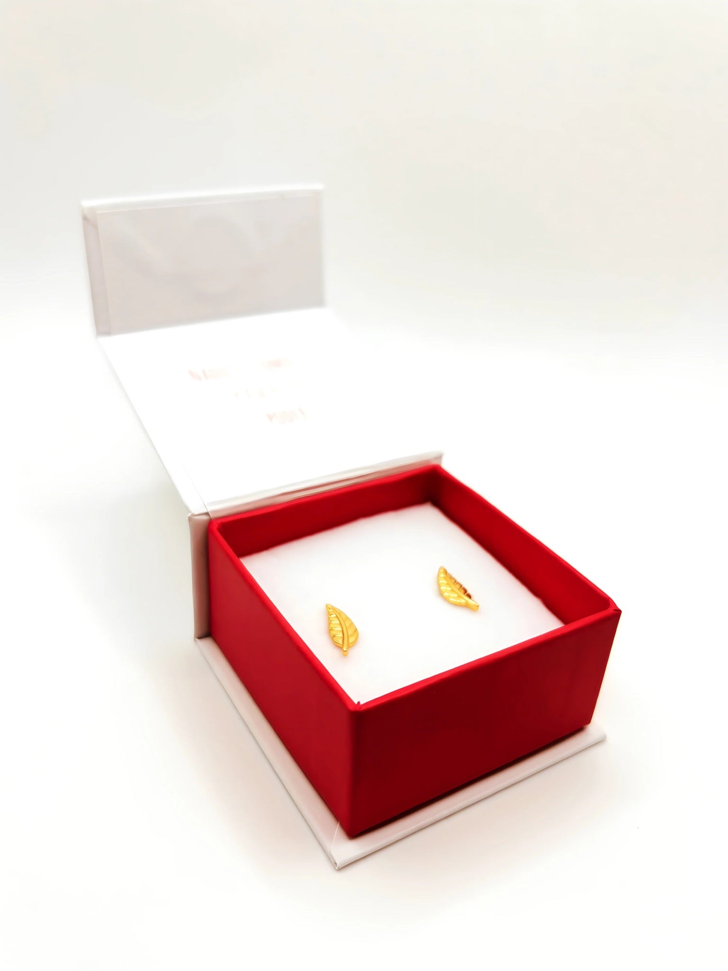 Aros de Hojas de Plata 925 bañados en Oro 18k