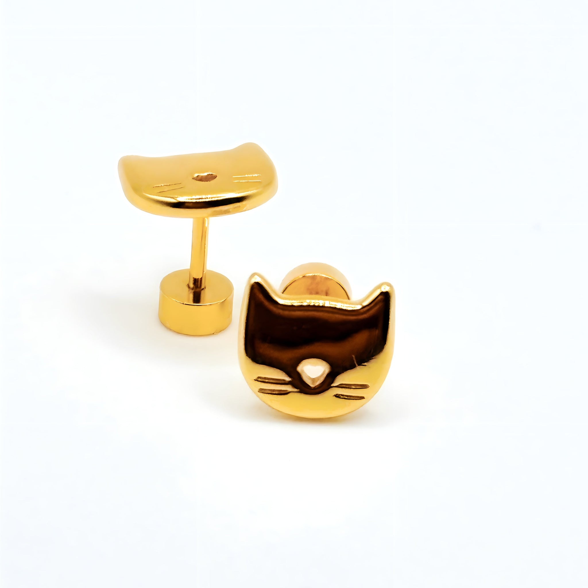Jewelryweb - Aretes De Bola Pulido De Oro Rosa De 14