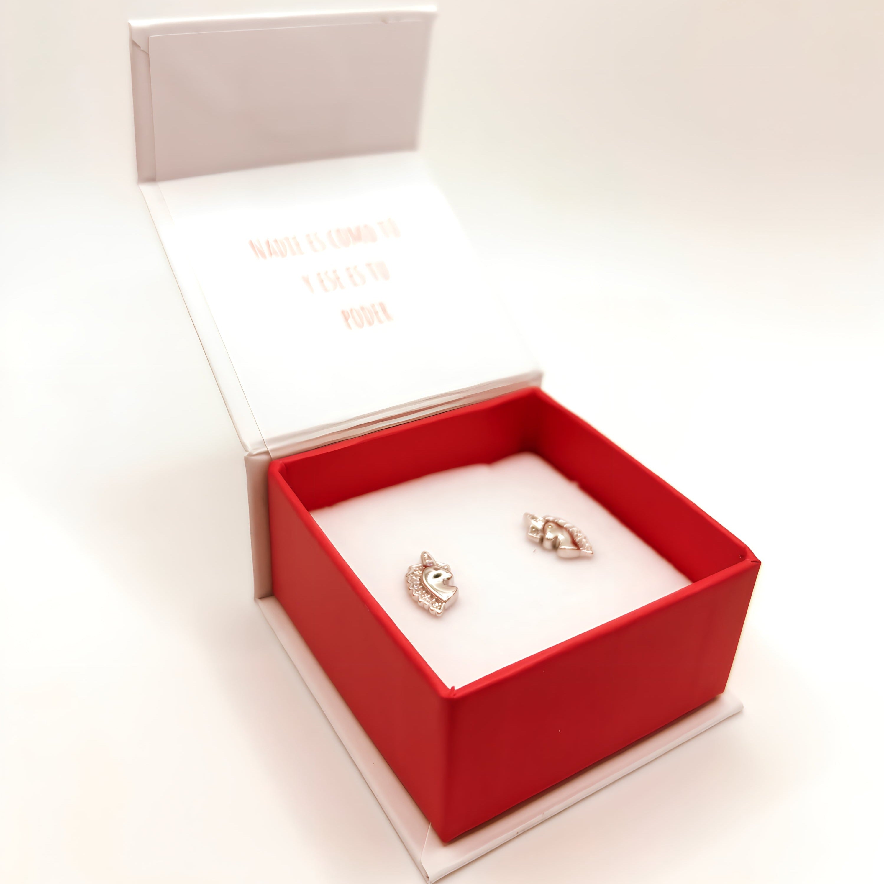 Aros de Unicornio con Circones de Plata 925