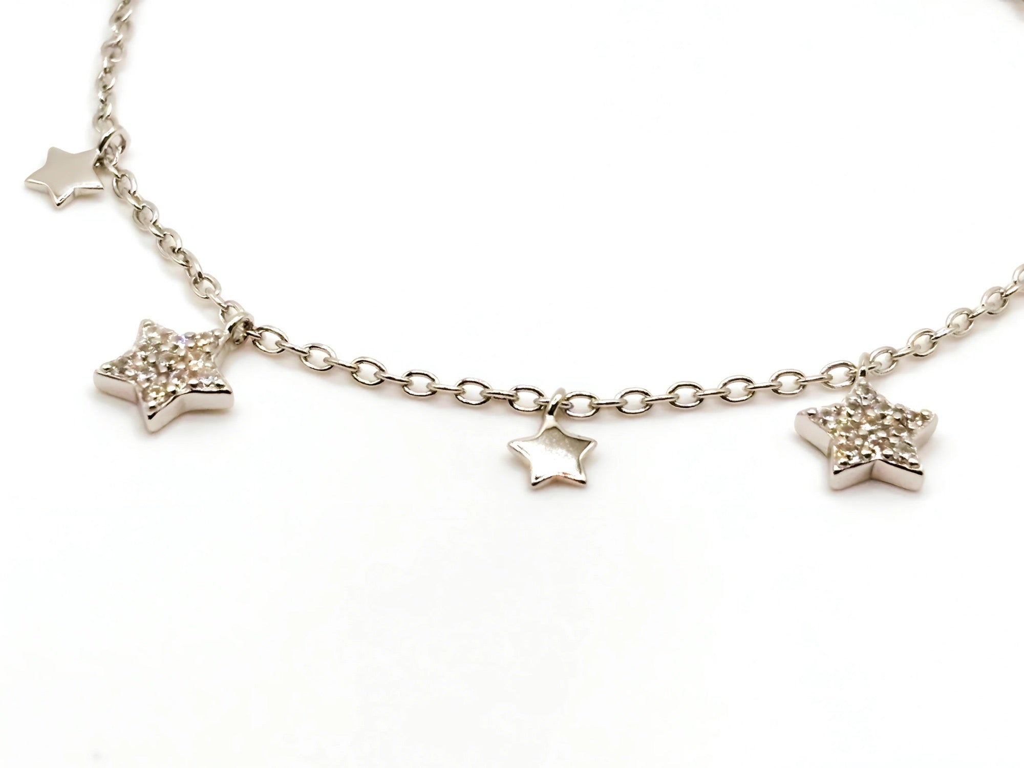 Pulsera con Estrellas con Circones de Plata 925