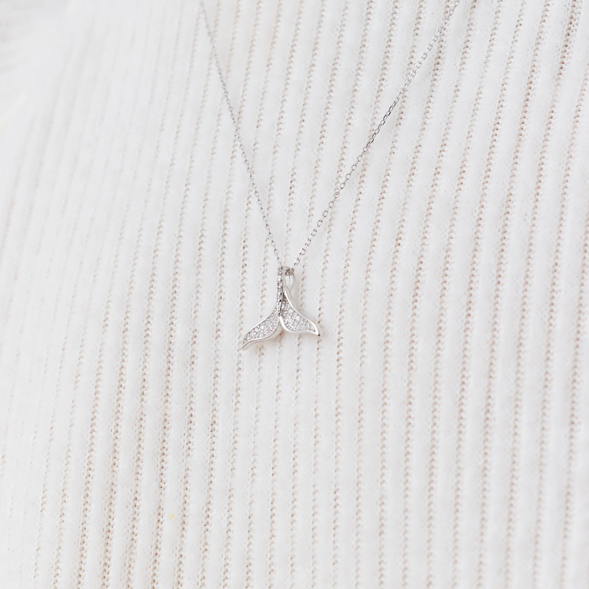 Collar de Cola de Ballena con Circones de Plata 925