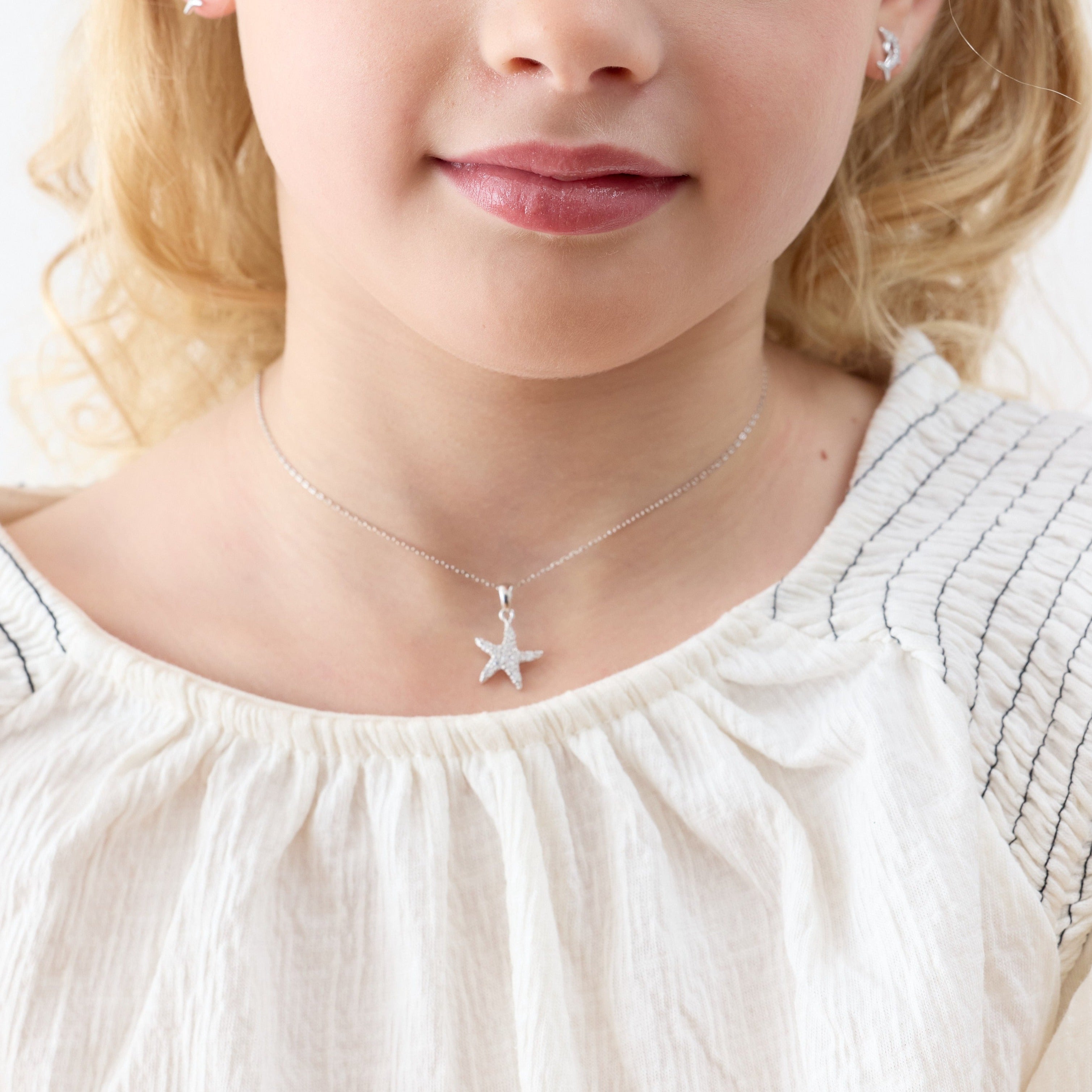 Collar de Estrella de Mar con Circones de Plata 925