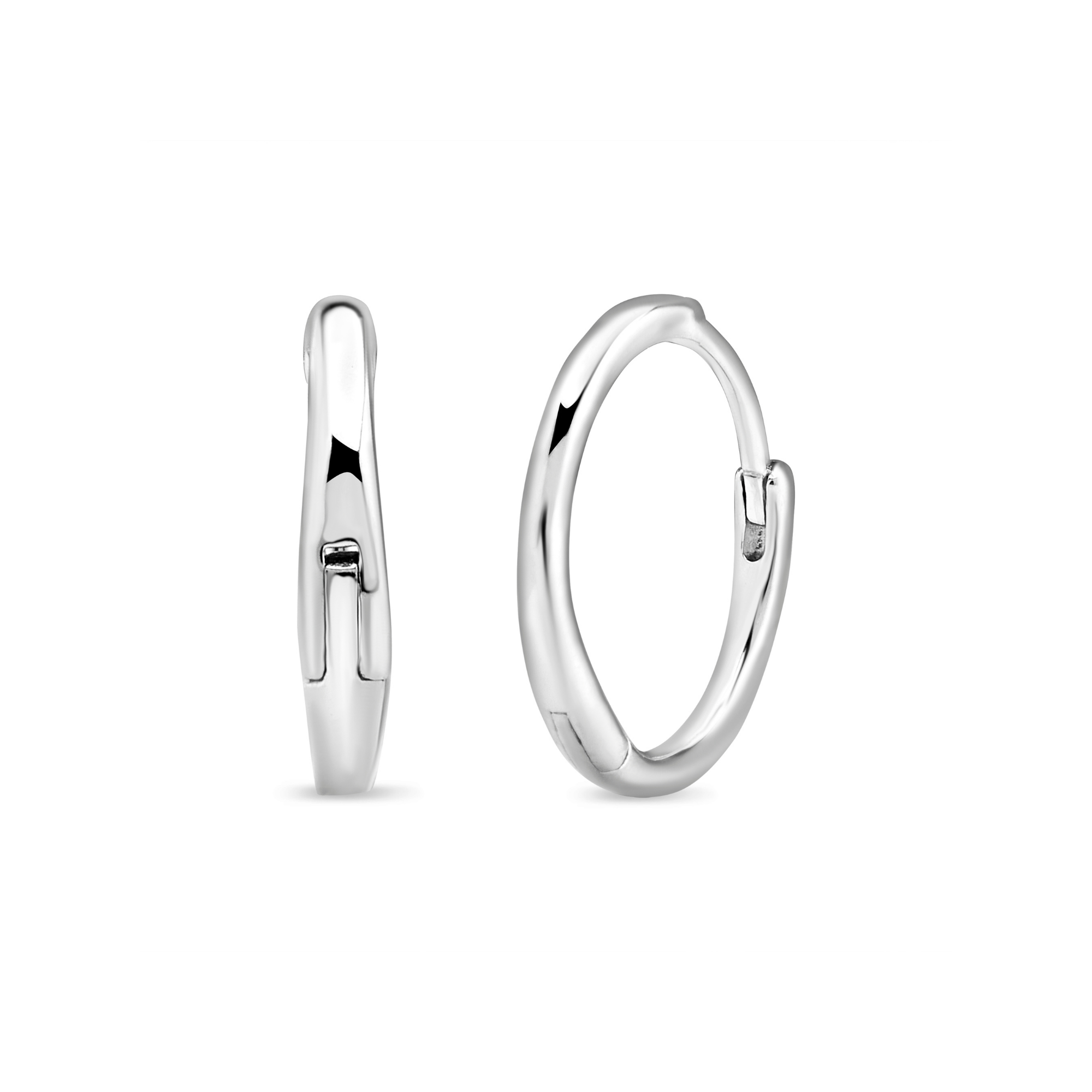 Aros Argolla de Plata 925 de 15 mm