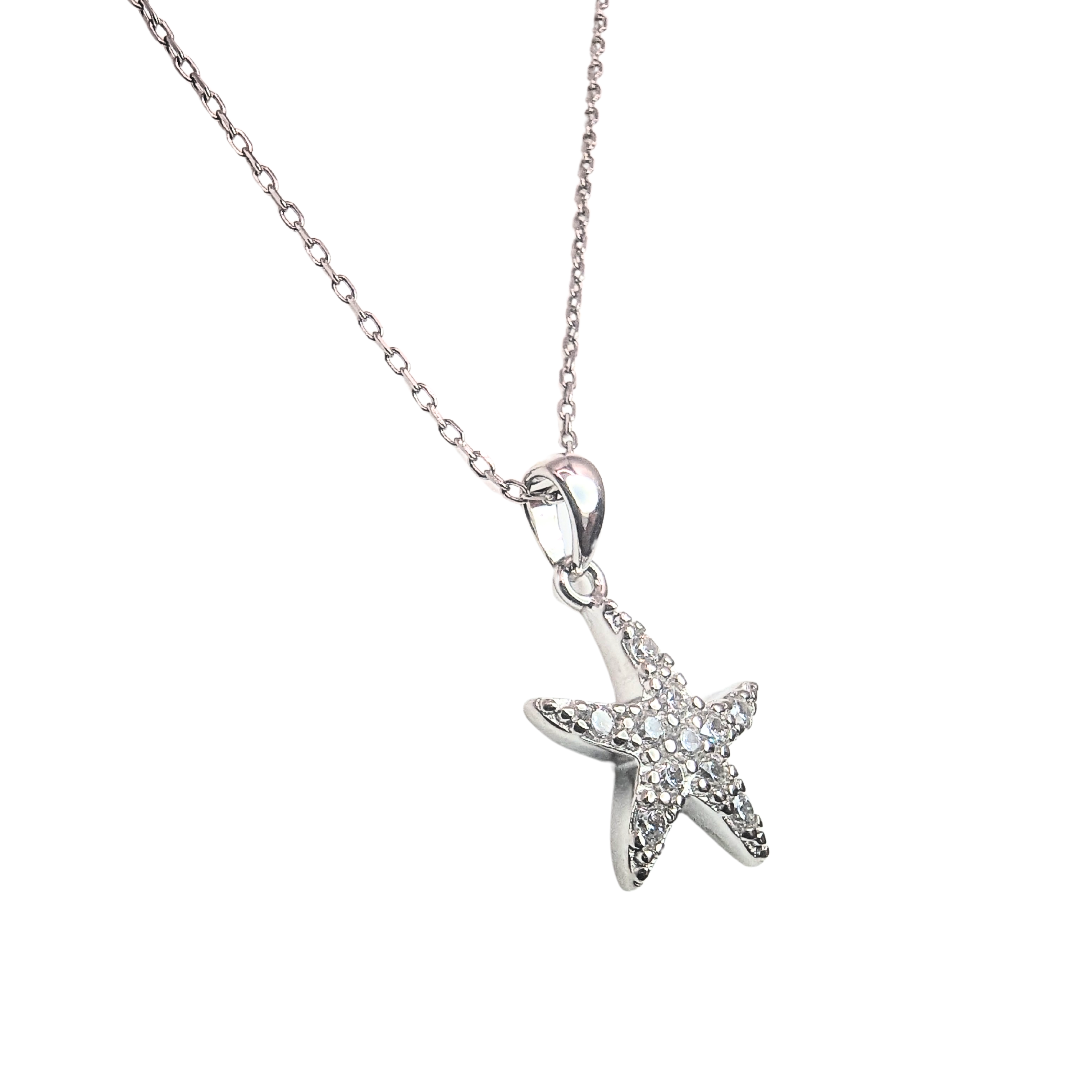 Collar de Estrella de Mar con Circones de Plata925