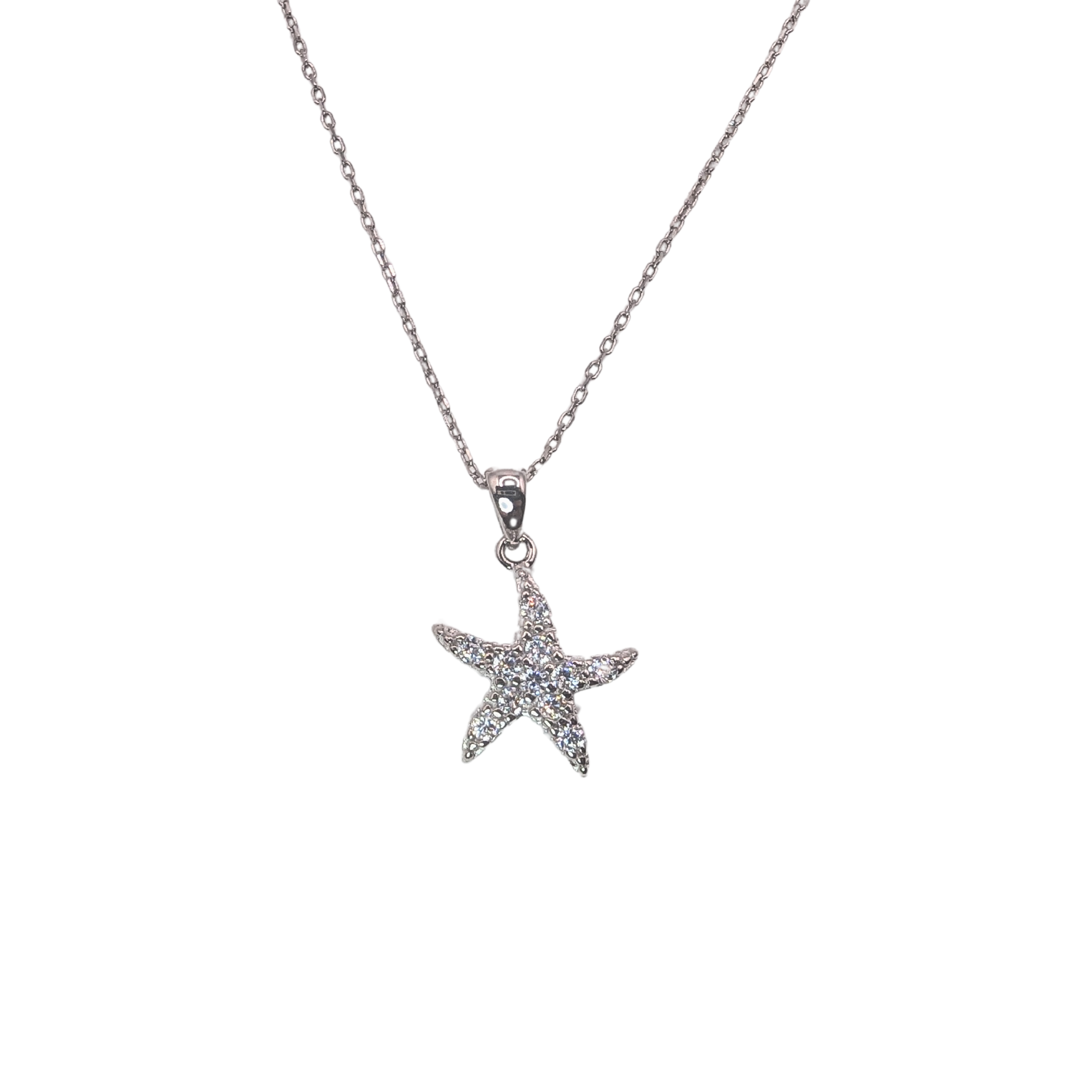 Collar de Estrella de Mar con Circones de Plata925