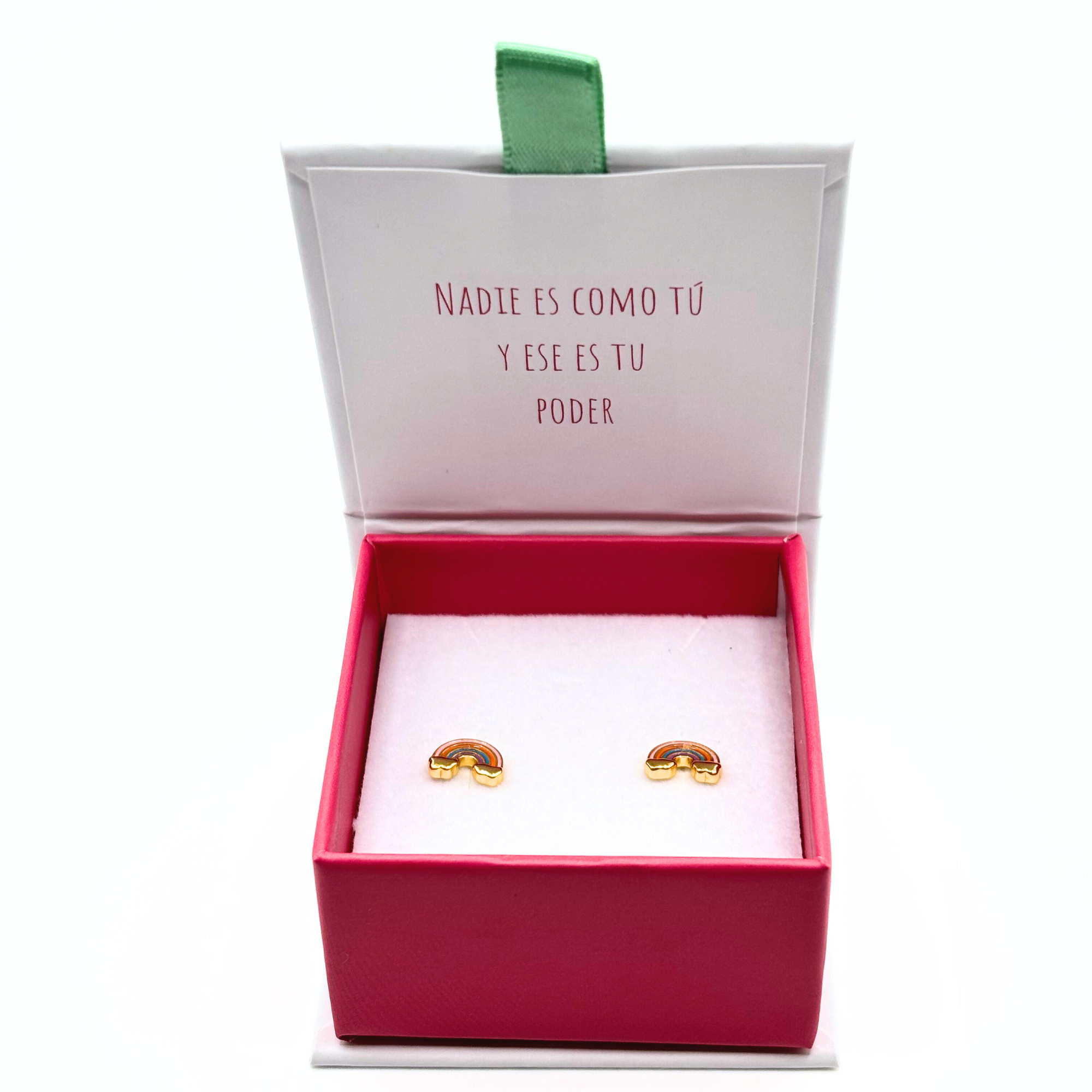 Aro Arcoiris con Eslamlte Plata 925 con Baño Oro 18k