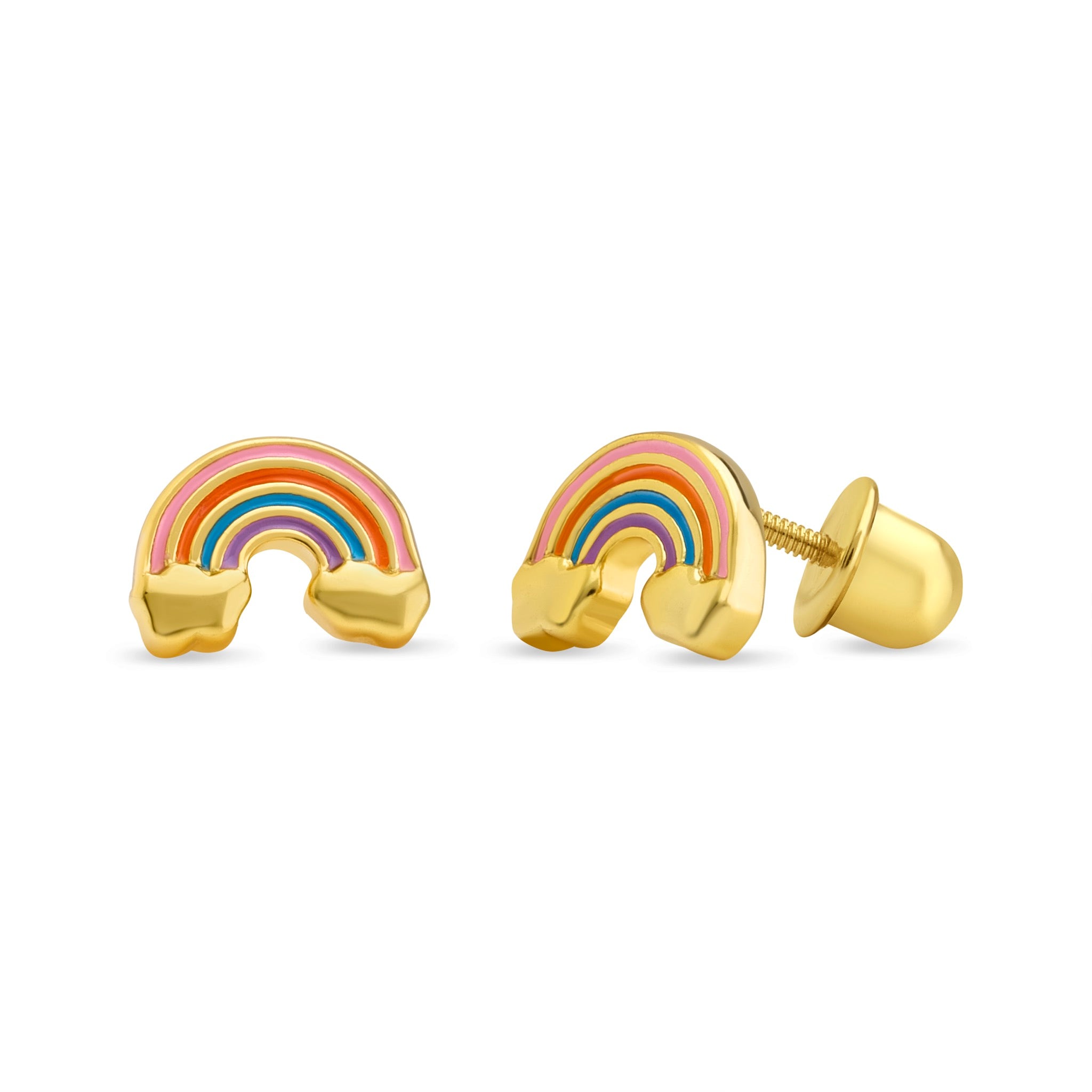 Aro Arcoiris con Eslamlte Plata 925 con Baño Oro 18k