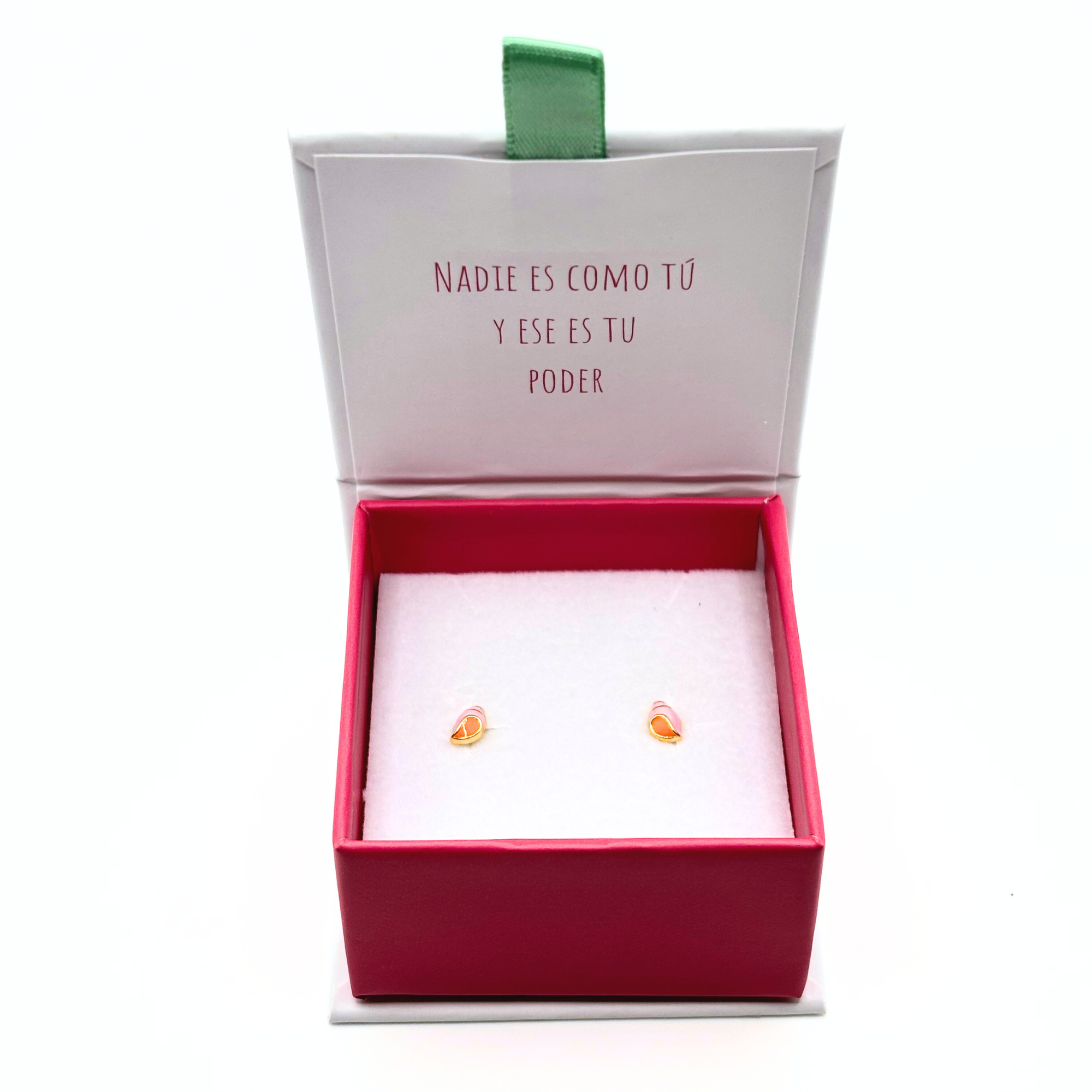 Aro de Conchita de Mar con Esmalte Plata 925 con Baño Oro 18k