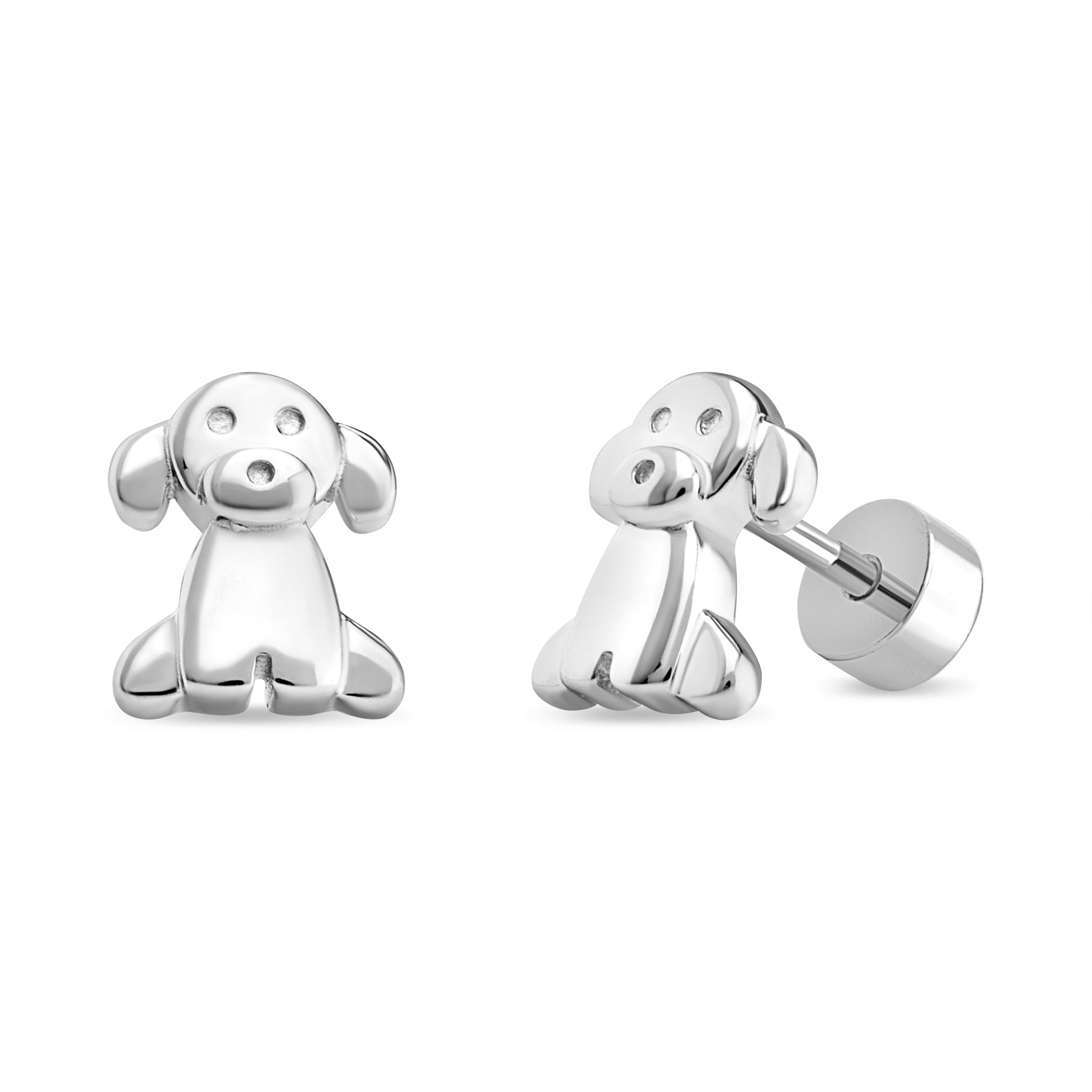 Aros de Perrito de Plata 925