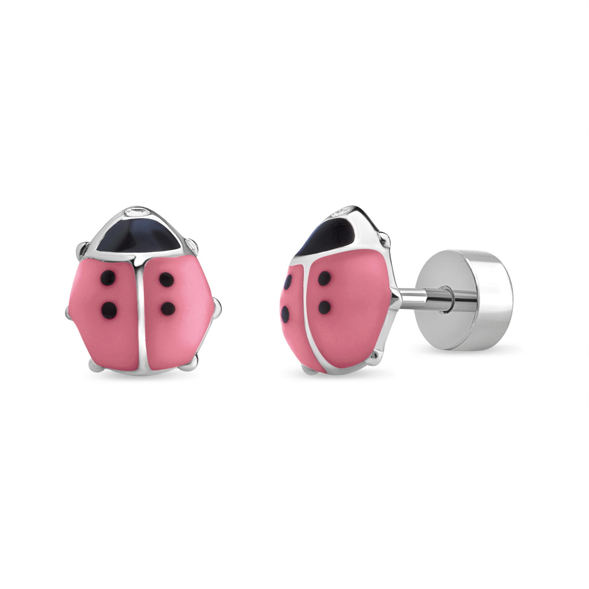 Aros Chinita con Esmalte de Plata 925