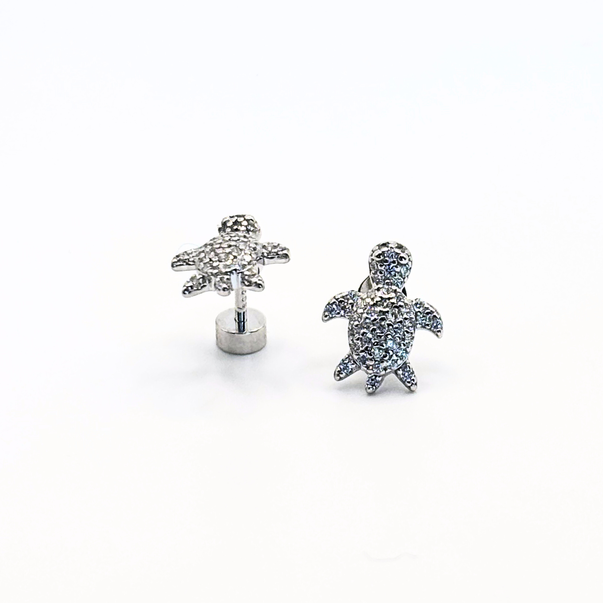 Aros de Tortuga con Circones de Plata 925