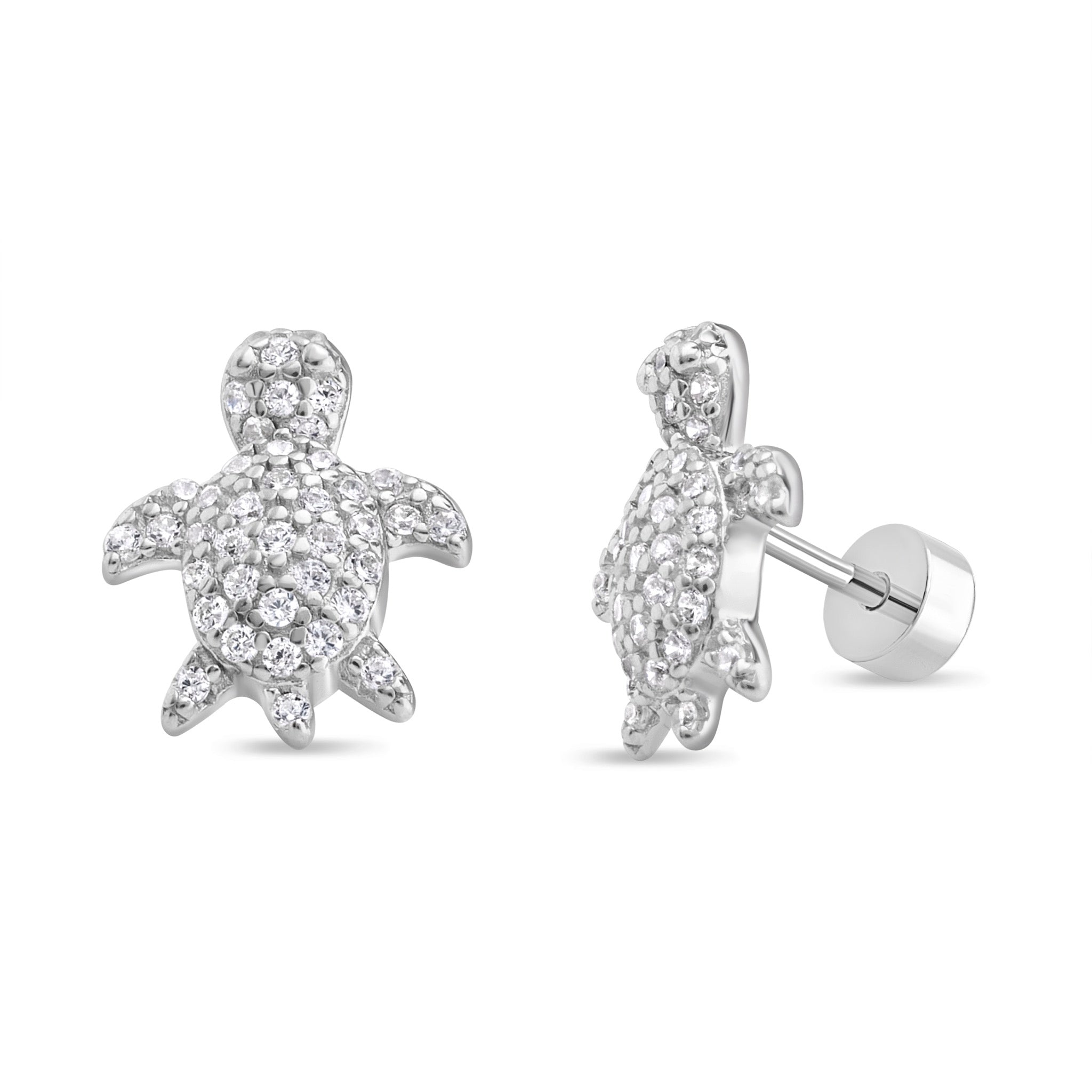 Aros de Tortuga con Circones de Plata 925