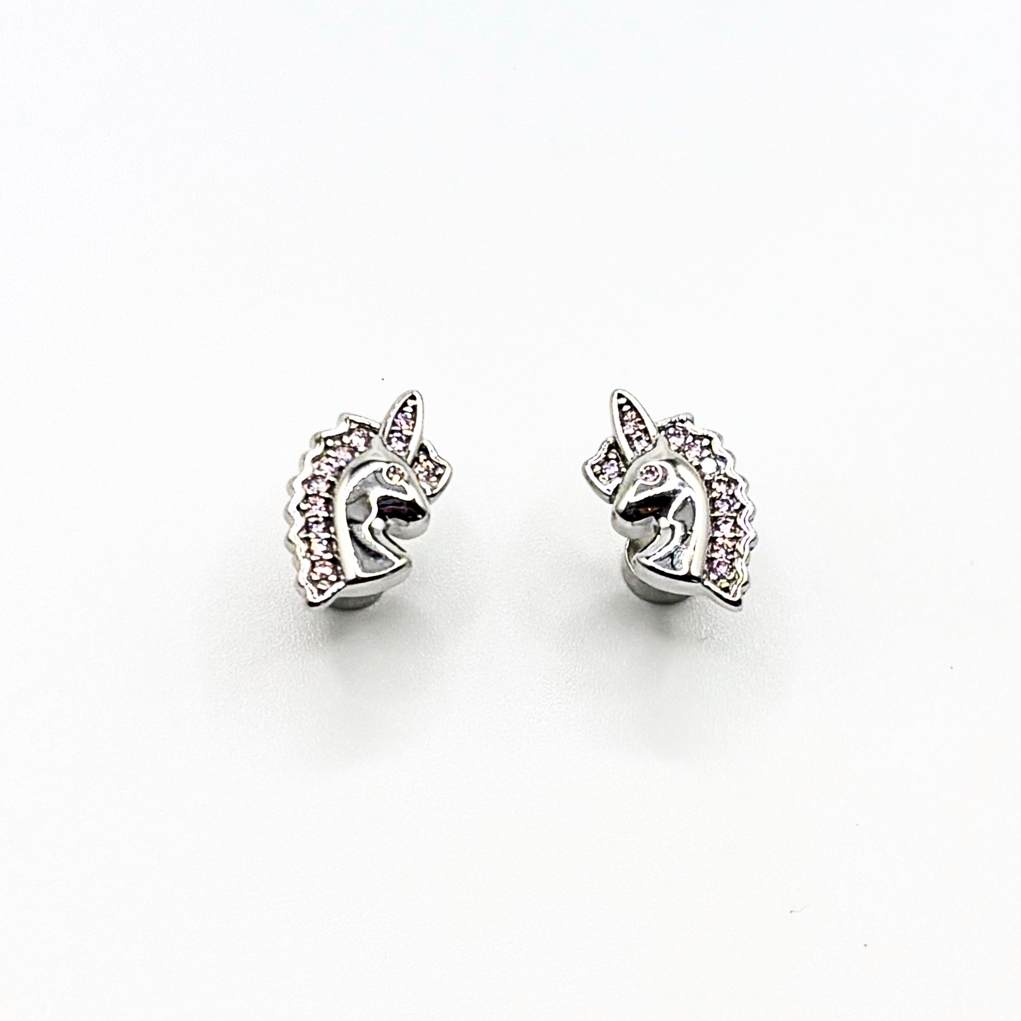 Aros de Unicornio con Circones de Plata 925