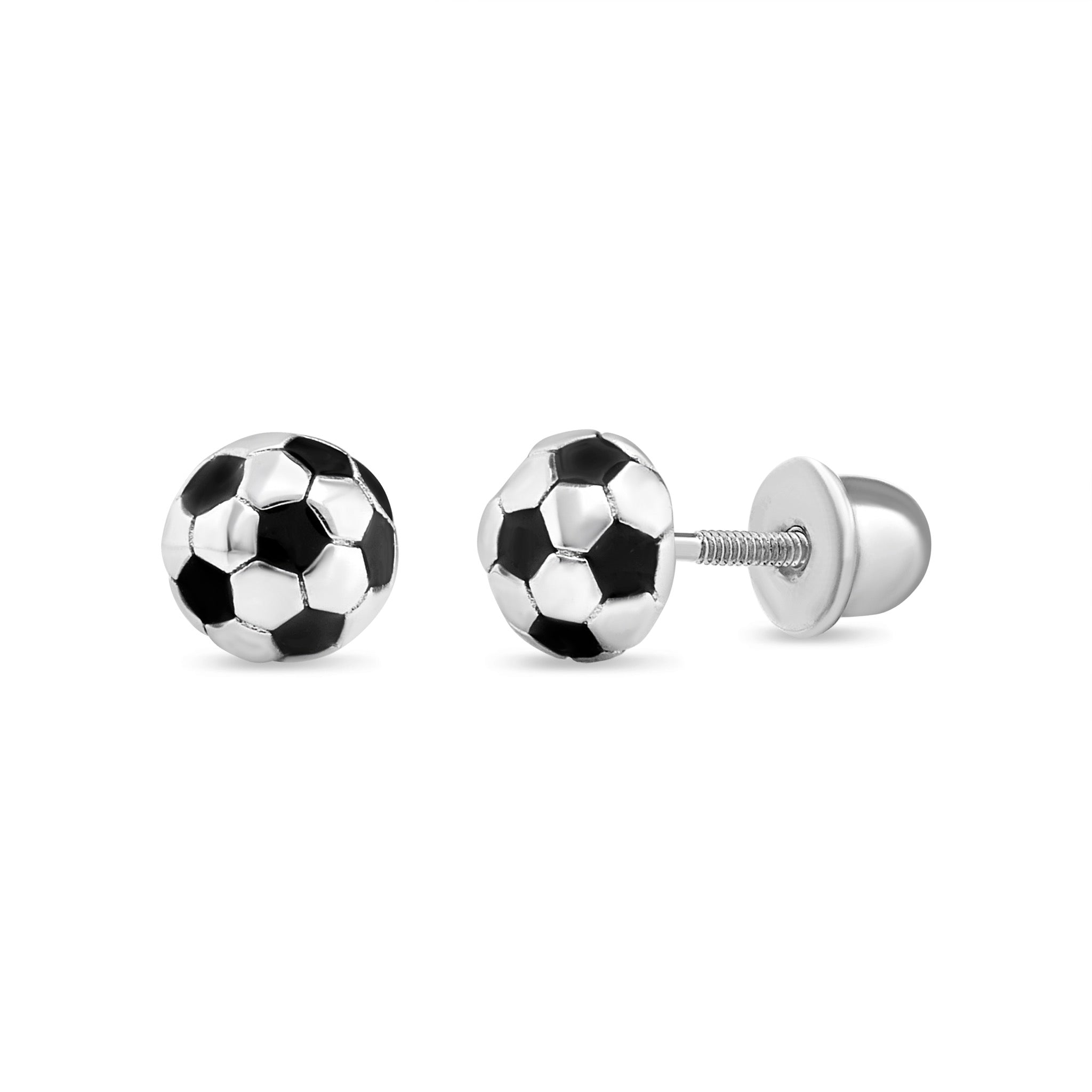 Aros de Pelota de Fútbol de Plata 925