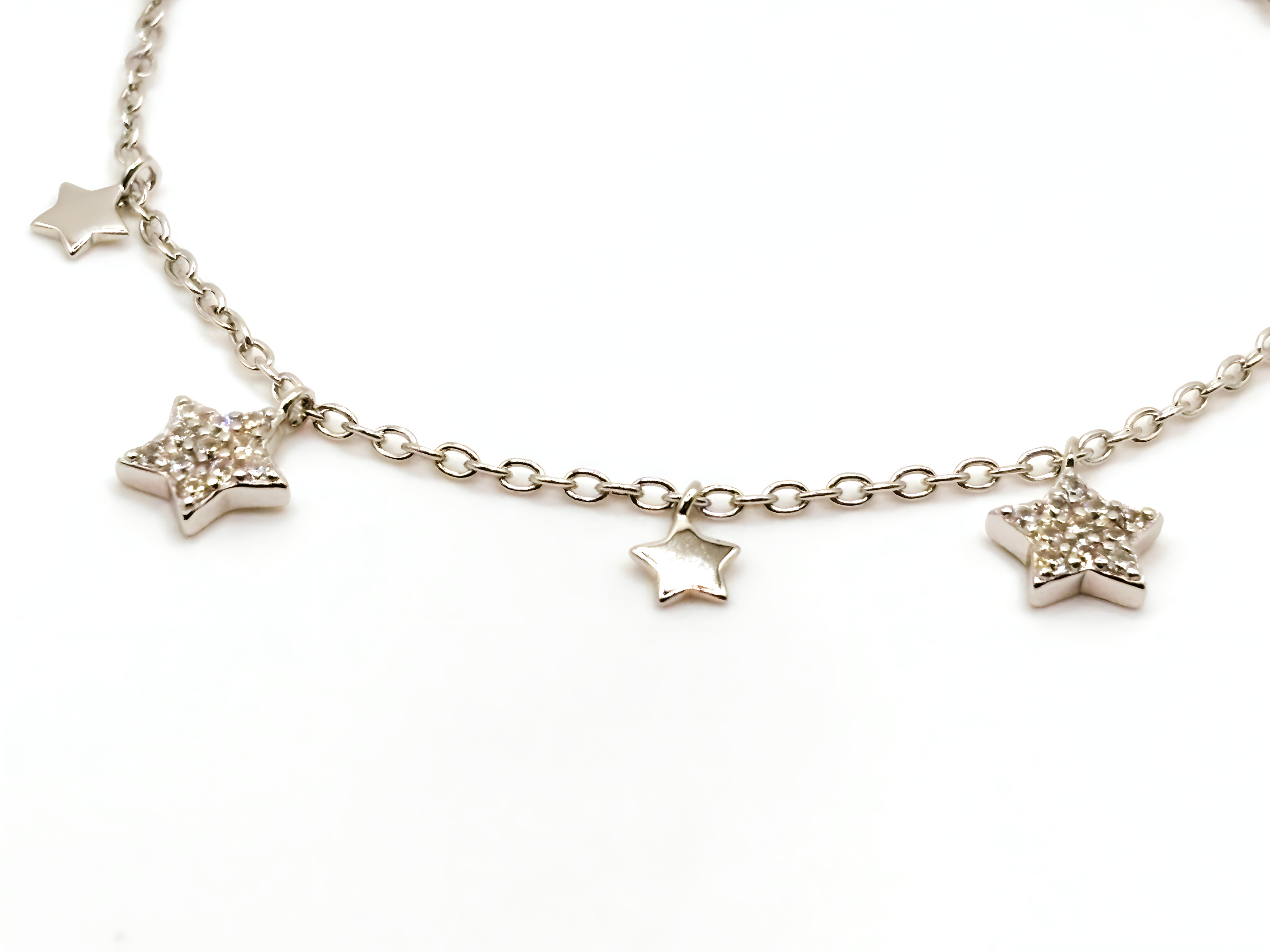 Pulsera con Estrellas con Circones de Plata 925